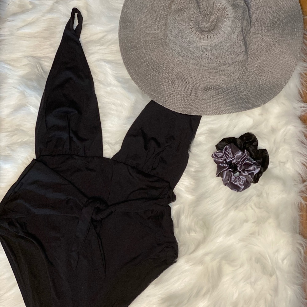 COPY - Black V-Neck Swimsuit